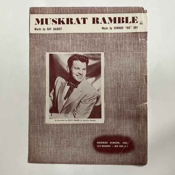 1950s  Vintage Sheet Music Muskrat Ramble Pat Boone Dean Martin The Four Lads - Picture 2 of 16